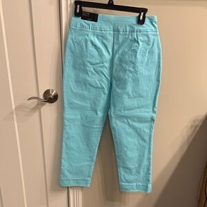 Chico's Aqua Cropped Pants